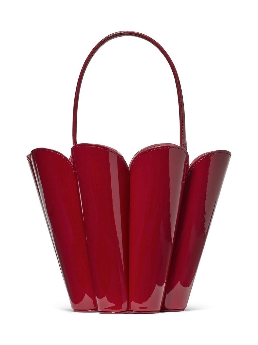 kate spade NWT! The Spade Flower Bucket Bag in Red Patent Leather